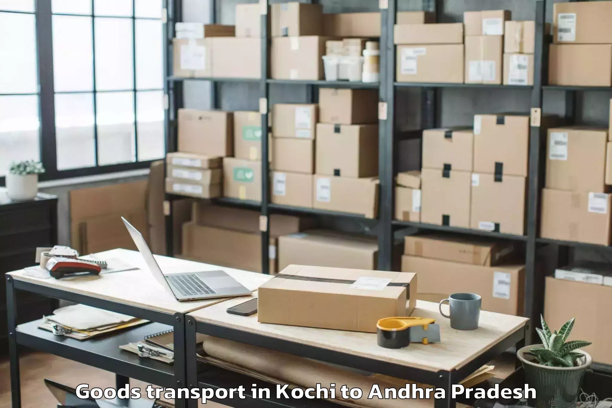 Book Kochi to Musunuru Goods Transport